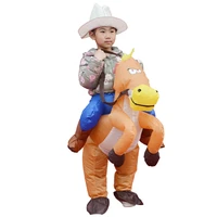 kids horse riding animals inflatable costumes boys girls halloween cosplay cartoon mascot doll party role play dress up outfit