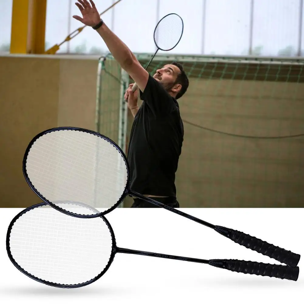 Легкий профессиональный комплект ракеток для бадминтона с противоскользящей