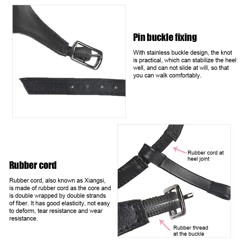 

Newly 1 Pair Detachable Shoe Straps to Hold Loose Heels Wedges Shoes Anti-slip for Women DO99