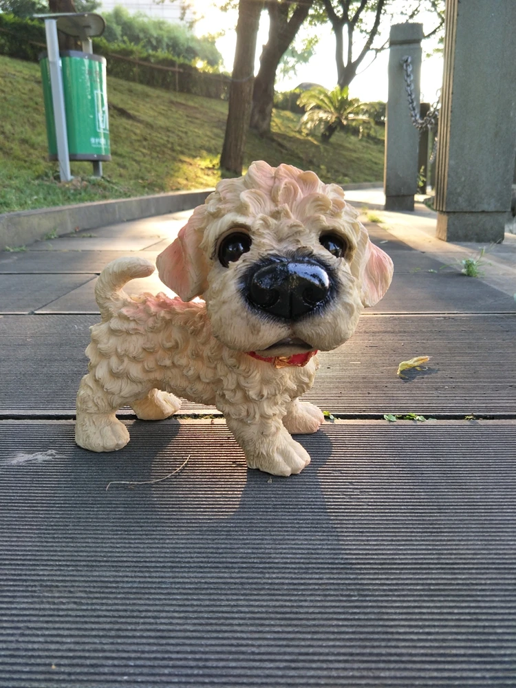 Фигурка абстрактного бульдога из смолы большая мопс собака животные домашний