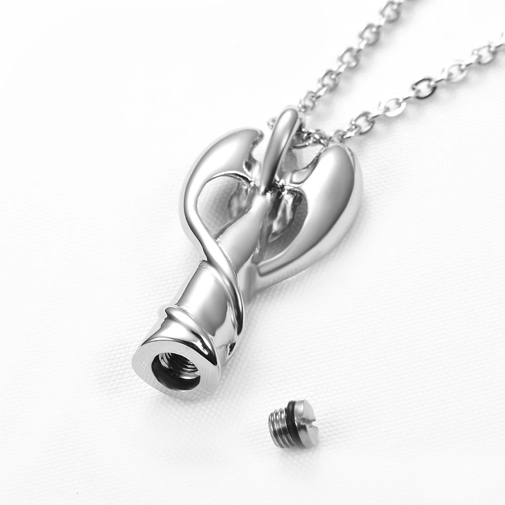 Ожерелье вечность Ангел леди из нержавеющей стали ожерелье для кремации пояс