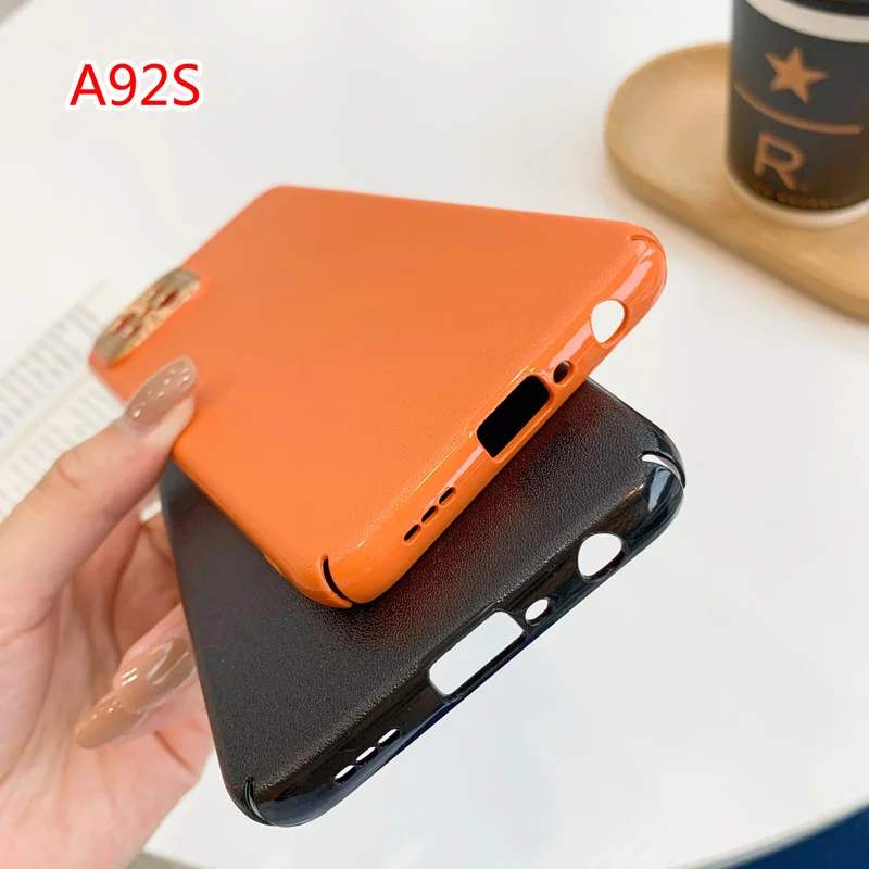 Чехол для телефона OPPO A92 роскошный жесткий чехол из поликарбоната с узором кожи