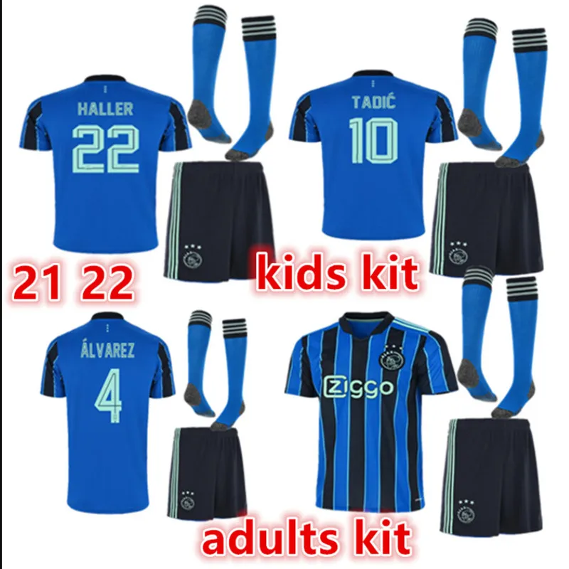 

Ad ad klaassen kids kit new 2122 ajaxes shirt cruyff blind haller tadic promes neres idrissi antony 2022 child shirt top quality