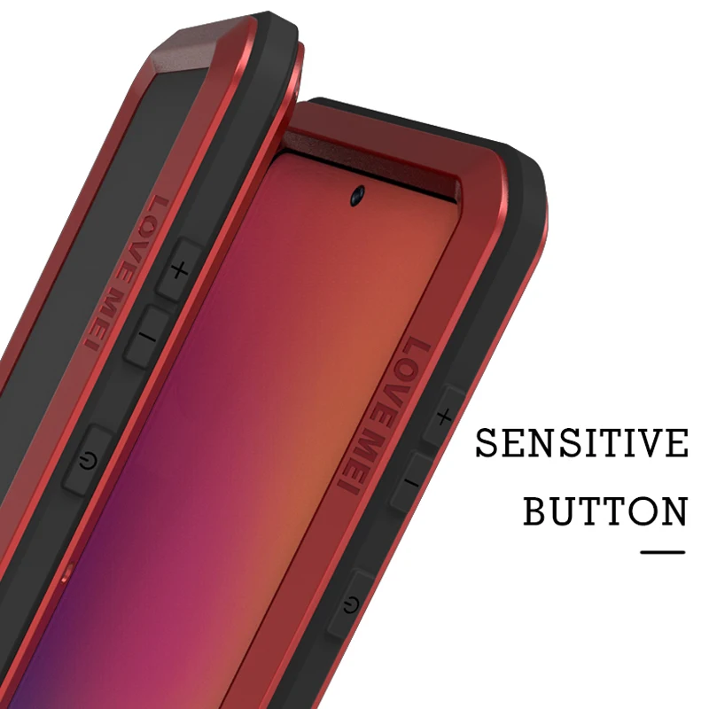 Металлический бронированный чехол для Samsung Galaxy A51 A515F полностью противоударный