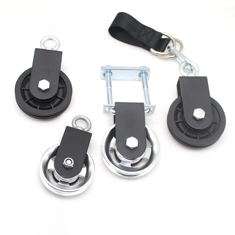 

73MM/88MM/95MM Silent Fitness Pulley Gym Weight Lifting Hanging Bearing Traction Wheel Heavy Duty Strength Training Accessories