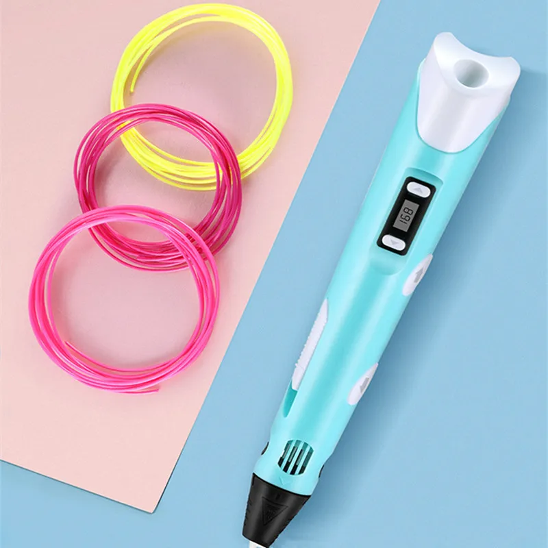 

3D Printing Pen Intelligent 3D Pen High Temperature Digital Display 3D Graffiti Painting Pens Creative Toy Gift for Kids