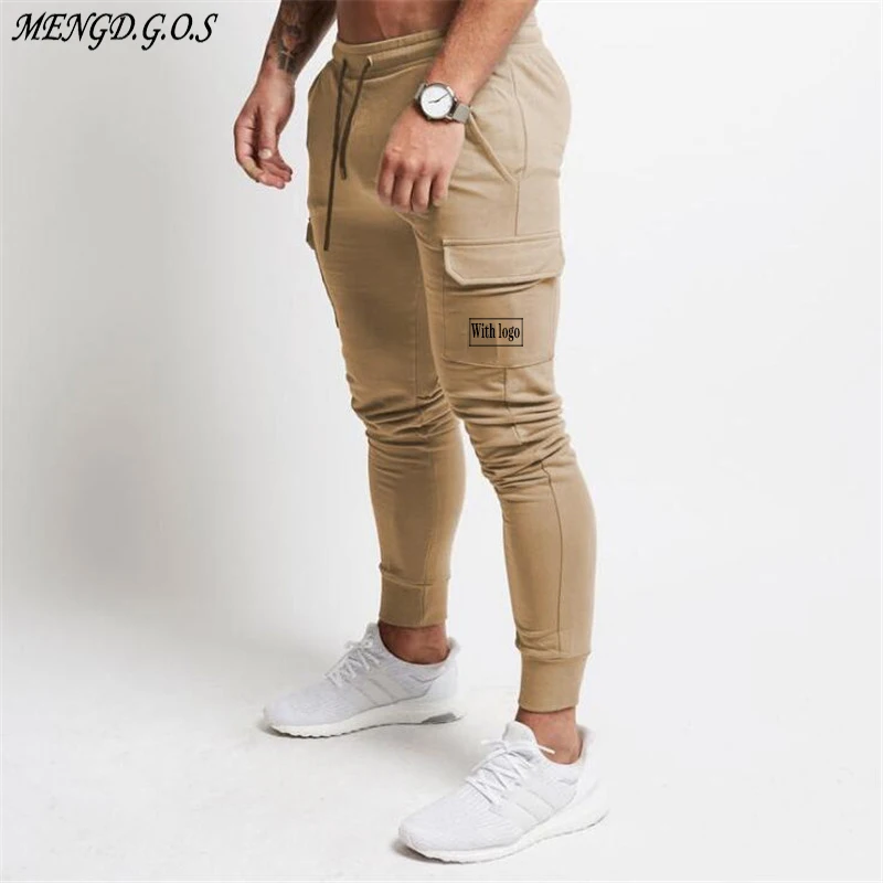 

Хлопковые уличные повседневные мужские брюки для бега, повседневные мужские спортивные штаны, Мужская одежда для фитнеса, бодибилдинга