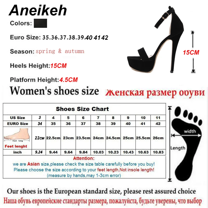 Сандалии Aneikeh женские на платформе босоножки в римском стиле тонком высоком