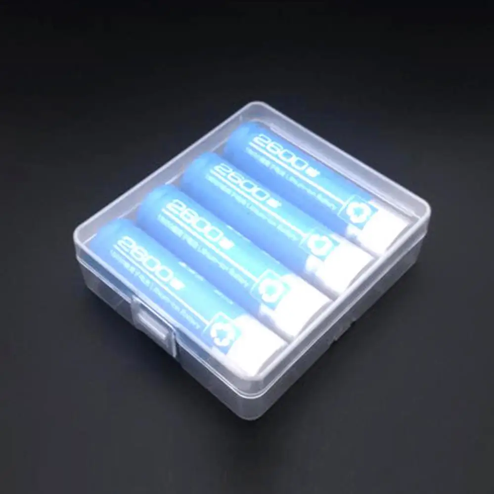 18650 Батарея Пластик ящик для хранения Жесткий Чехол держатель чехол 4x18650 AA
