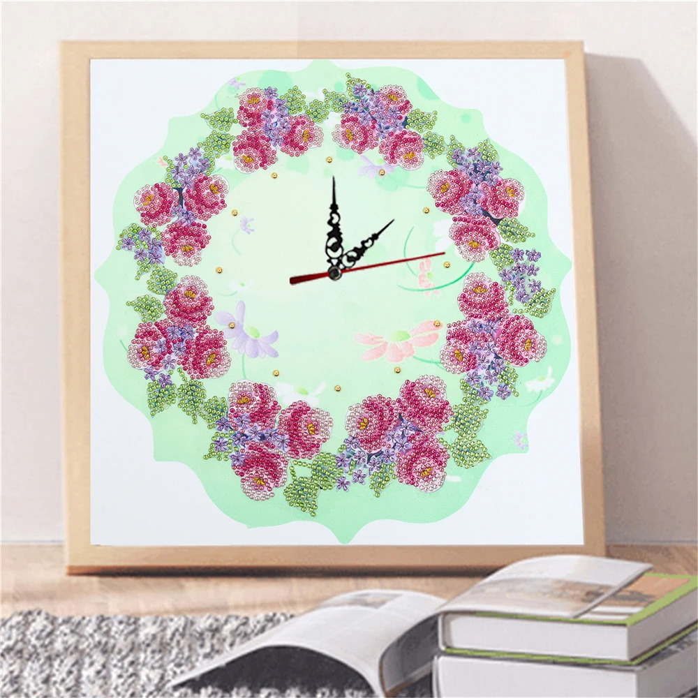

DIY 5D Special Shape Crystal Rhinestone Genuine Clock Watch Diamond Painting 30 x 30 cm
