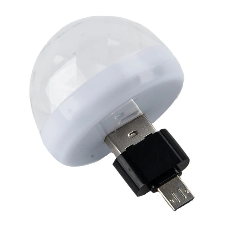 Автомобильная лампа с USB-разъемом DJ RGB миниатюрный Красочный музыкальный