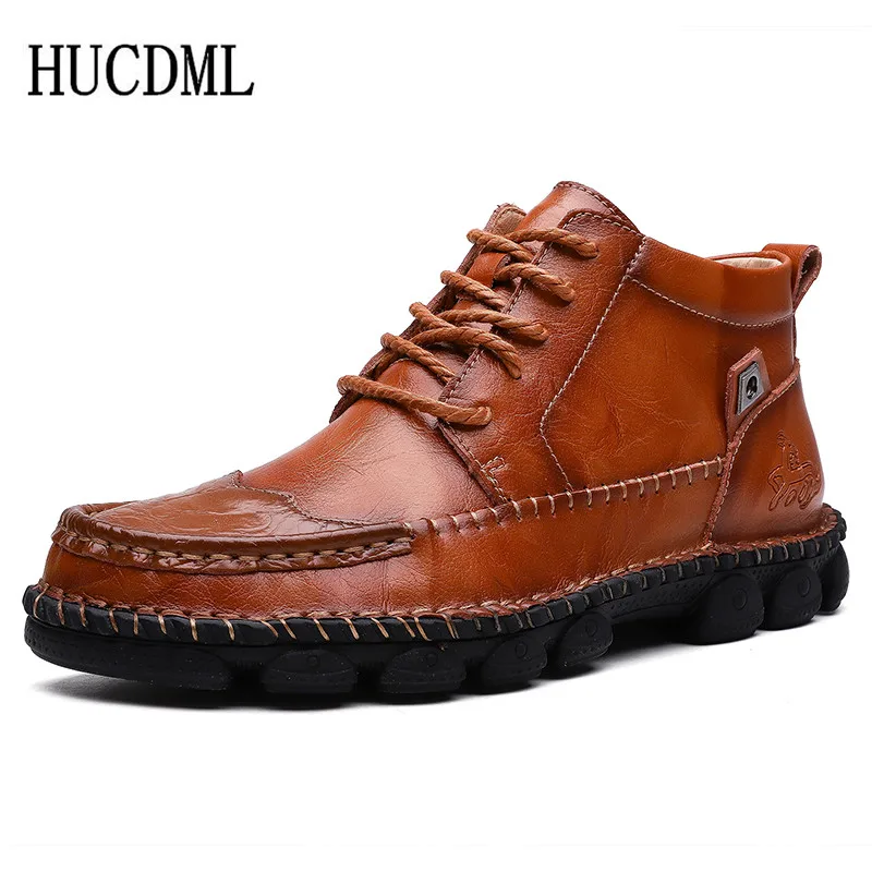 HUCDML/мужская кожаная обувь Уличные мужские кроссовки Обувь для мужчин