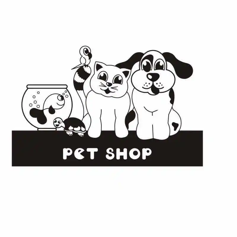 Pet Shop виниловая наклейка на стену сексуальная девушка с надписью собака салон Уход за лошадьми Настенная Наклейка для домашнего декора