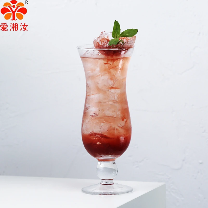 

Aixiangru Ins Net Red Cafe Cold Drink Cup Coffee Cup Soda Cup Chic Simple Transparent Glass
