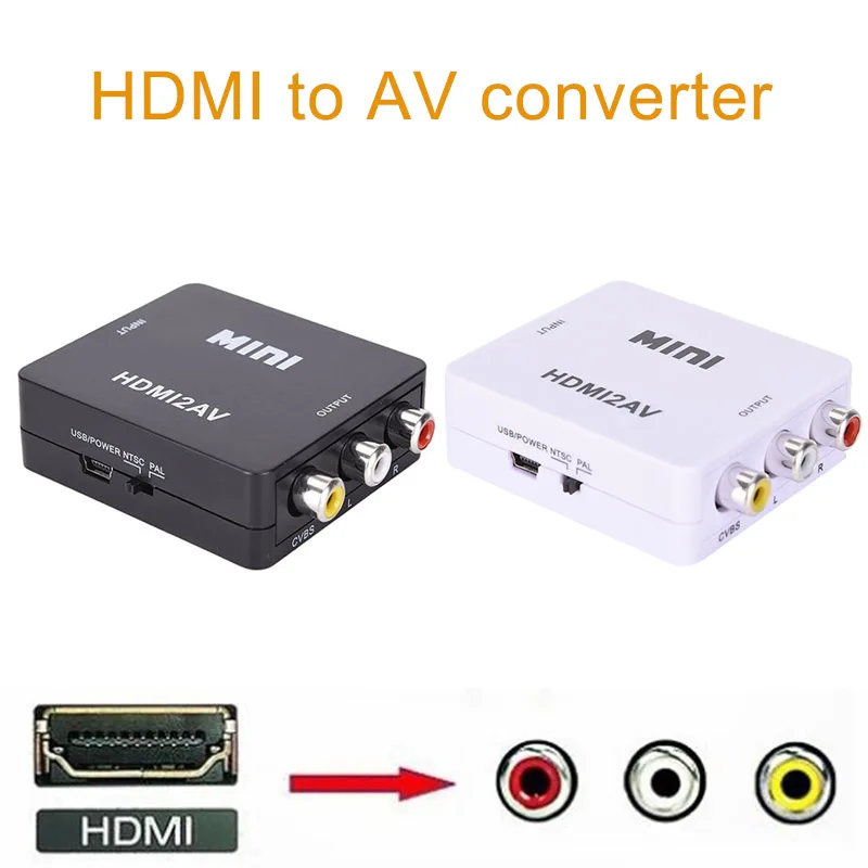 

HDMI в AV адаптер конвертер кабель CVBS 3RCA 1080P композитный видео аудио Поддержка NTSC PAL VDX99