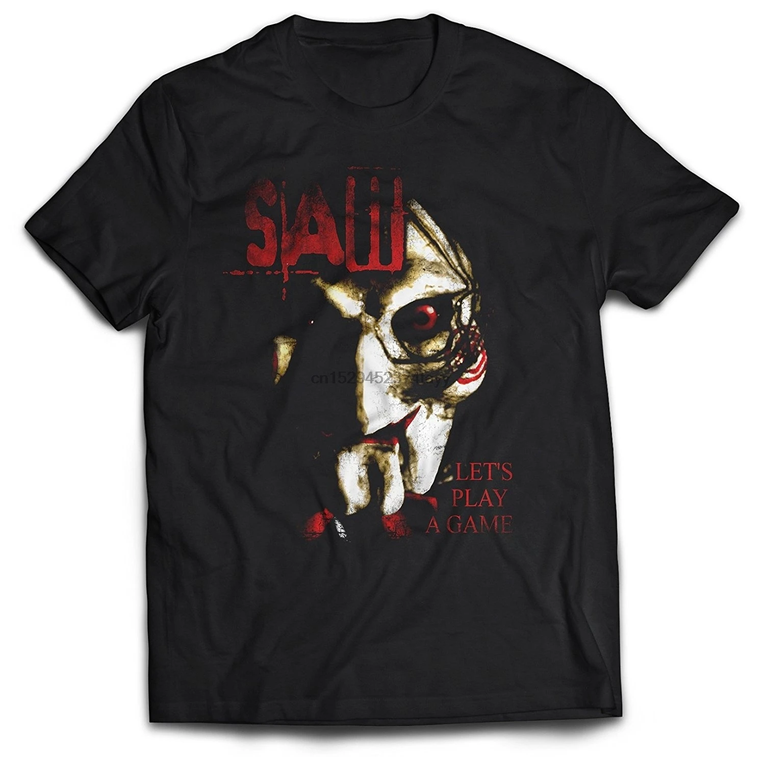 

Двусторонняя Мужская футболка из хлопка с надписью «Death Is грядущий пила»