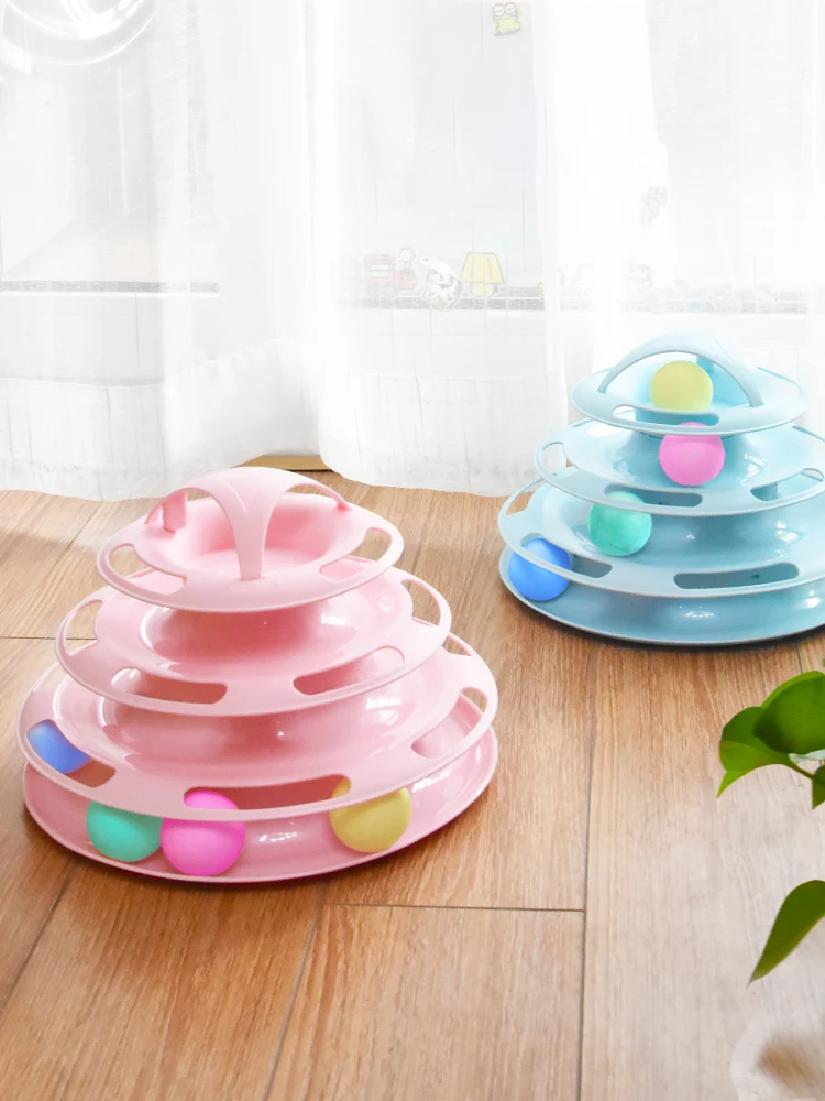 Забавные игрушки для животных Кот Сумасшедший диск с шариком Интерактивная