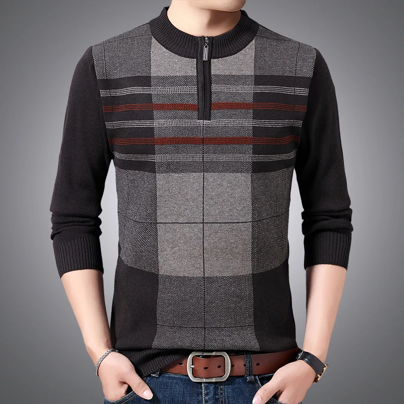 MIACAWOR зимний мужской свитер Повседневный пуловер теплый шерстяной Pull Homme модный