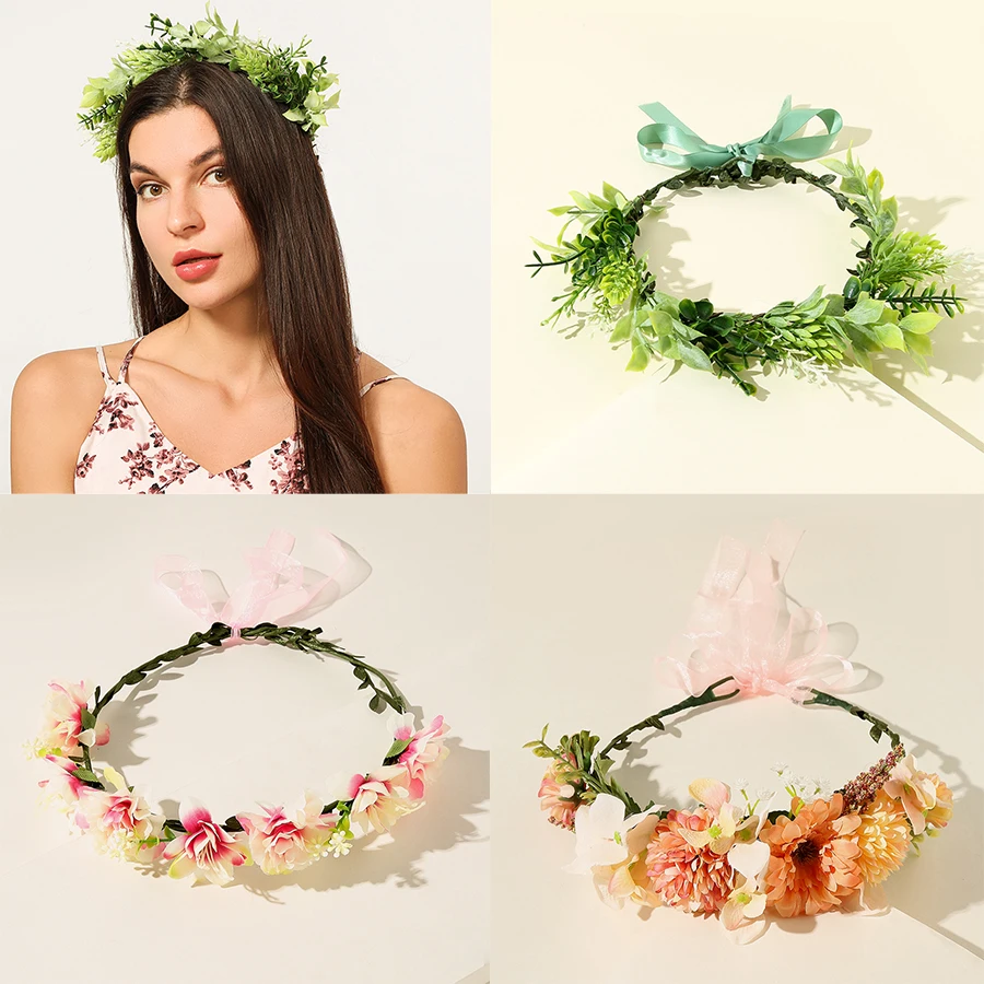 

Sunflower Crown Headdress Bridesmaid Flower Hair Accessories Wedding Hair Accessories Fashion Bridal Flower Crown Headpieces