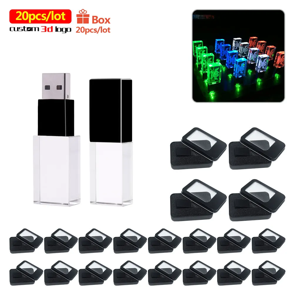 

USB флеш-накопитель 20 шт./лот, 4 Гб, 128 ГБ, 32 ГБ, 16 ГБ