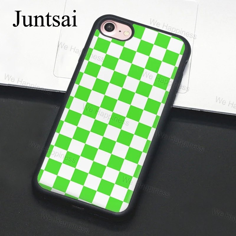 Juntsai клетчатый чехол для телефона для iphone 11 Pro MAX XR XS MAX X 6 6S 7 8 Plus 5 5S чехол
