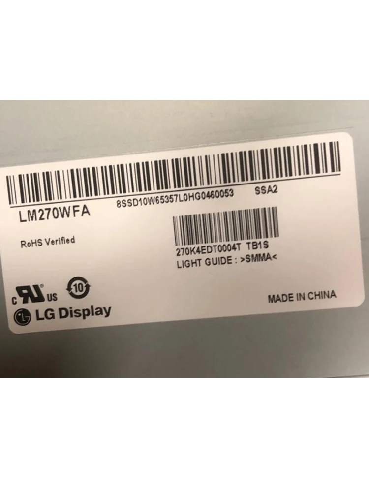 Goedkoop Led Screen 27 Inch LM270WFA-SSA2 Lcd-scherm Touch Monitor Panel LM270WFA SSA2 LM270WFA (Ss)(A2)