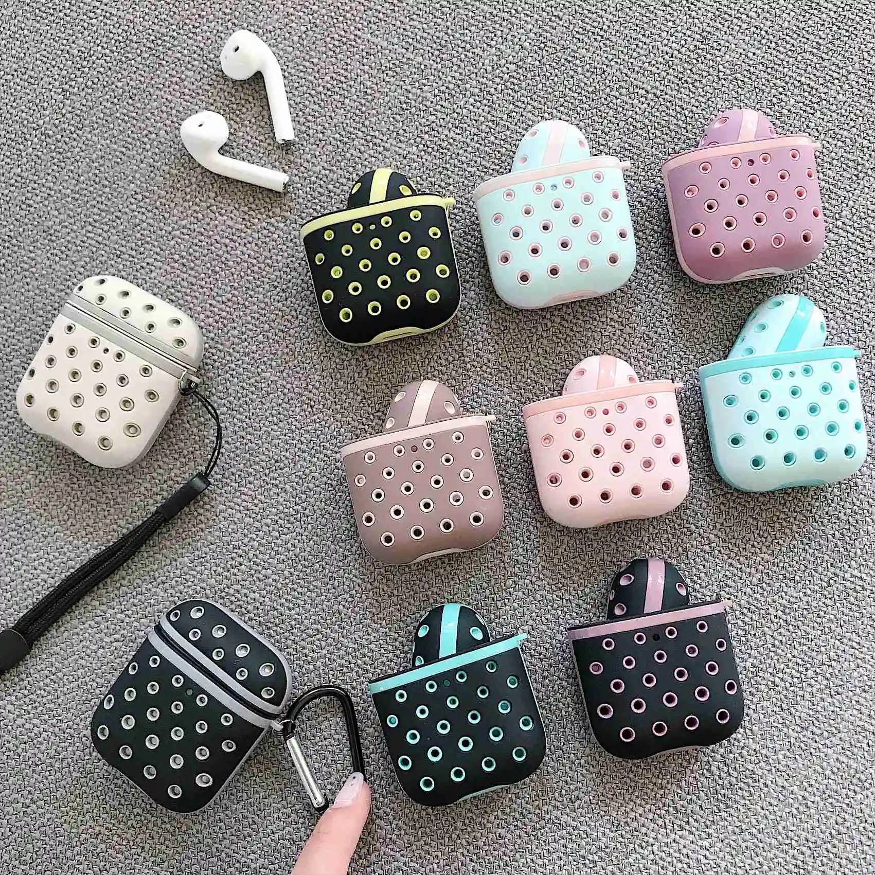 Чехол для наушников Airpods силиконовый чехол с мультяшным рисунком милые чехлы Air