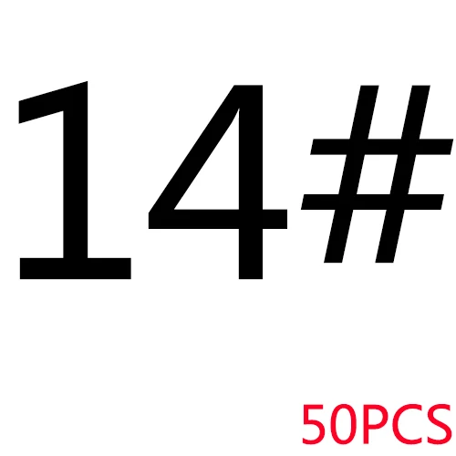 14 SIZE 50PCS Тройные рыболовные крючки для ловли карпа/снасти/аксессуары/товар морской углеродистый стальной колючий рыболовный крючок супер острый Набор Тройной/рыбы/нержавеющий крюк - Цвет: 14 SIZE 50PCS