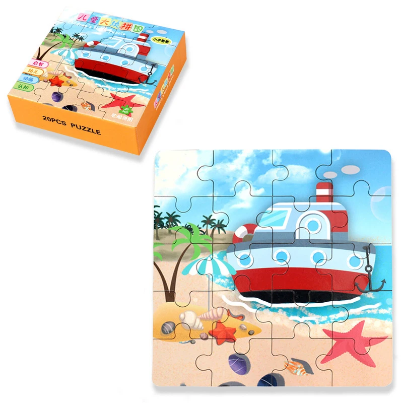 20 шт. детский Развивающий пазл|Пазлы| |