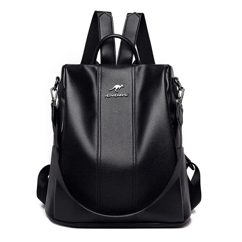 

Vintage Female Shoulder Bags Sac a Dos Casual Travel Ladies Bagpack School Bags For Girls Women Soft Leather Backpacks S2497