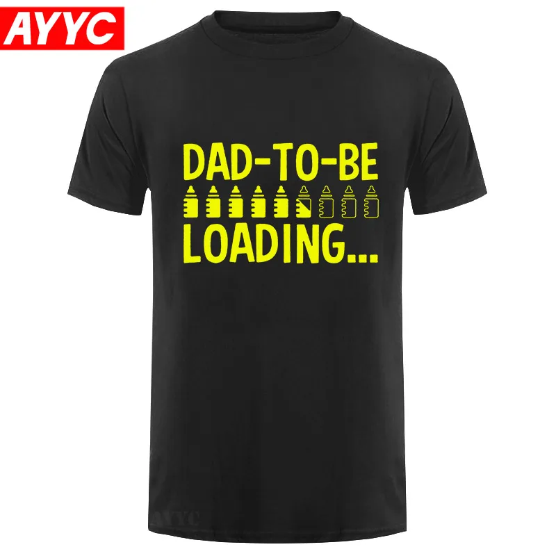 Забавная Футболка с принтом папы быть загрузкой новинка летняя Стильная мужская
