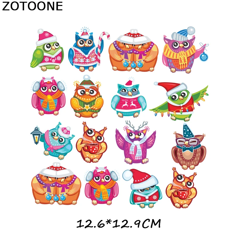 ZT1656 ZOTOONE, железные Мультяшные нашивки в виде животных для детской одежды, аксессуары для самостоятельной сборки, декоративные виниловые пластыри, подарочный набор для тела D - Цвет: ZT1656