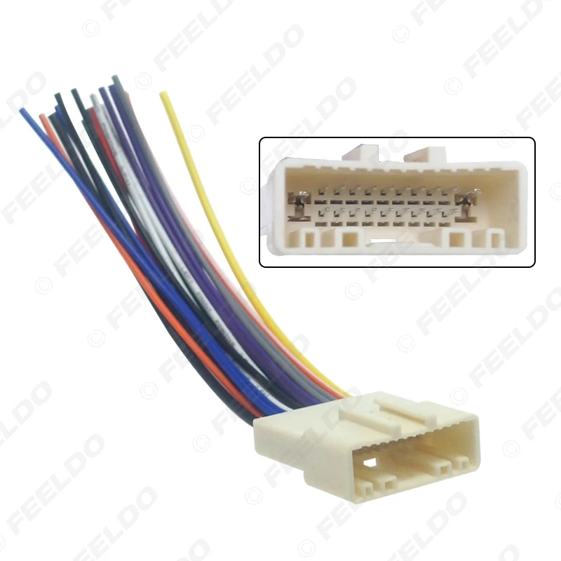 FEELDO 1 шт. Автомобильный CD аудио стерео жгут проводов адаптер для Nissan/Subaru/Infiniti