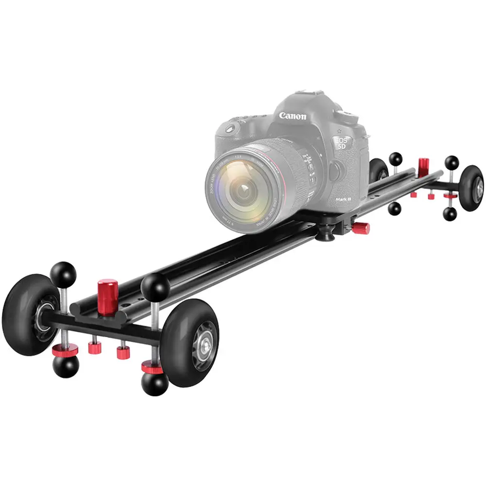 

GVM 31'' Dolly Track Moving Camera Slider Rail 4 wheels Car Skate for Tripod Ground Table Photography