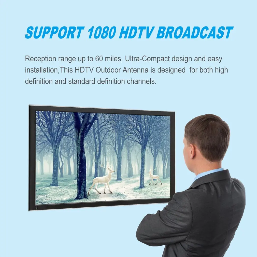 LAN-HD8E Outdoor HD Digital Outdoor TV Antenna For DVBT2 HDTV ISDBT ATSC High Gain Strong Signal Outdoor TV Antenna