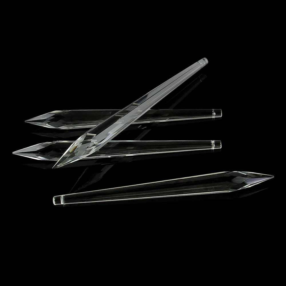 200 мм прозрачная Хрустальная люстра призма сосулька капли подвески части