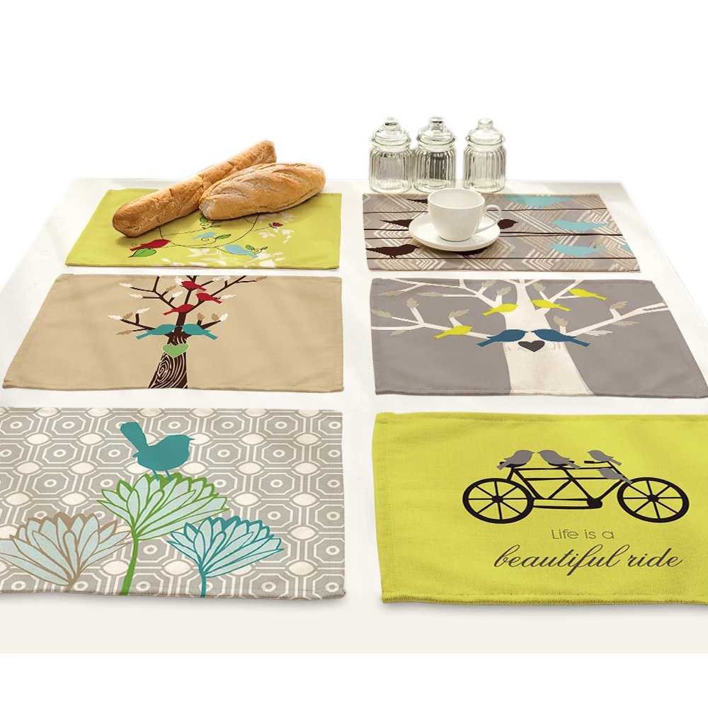 Скандинавские птичьи деревья с рисунком планшетов для обеденного стола барной