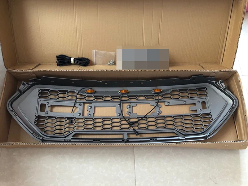 Высокое качество модифицированные ABS автомобильные передние гоночные Грили Гриль Раптор решетка крышка для Kuga Escape передняя решетка