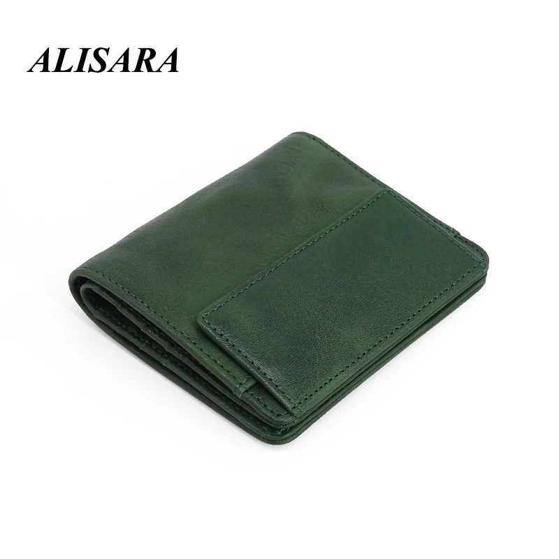 

Japan and South Korea original first layer cowhide small wallet male leather fold style coin grid coin purse driver's