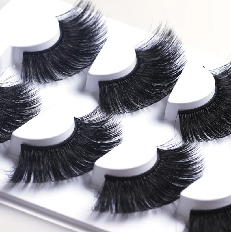 

wholesale 50 boxes Faux mink eyelashes 5 pairs natural long false eyelash Makeup Extension Eyelashes
