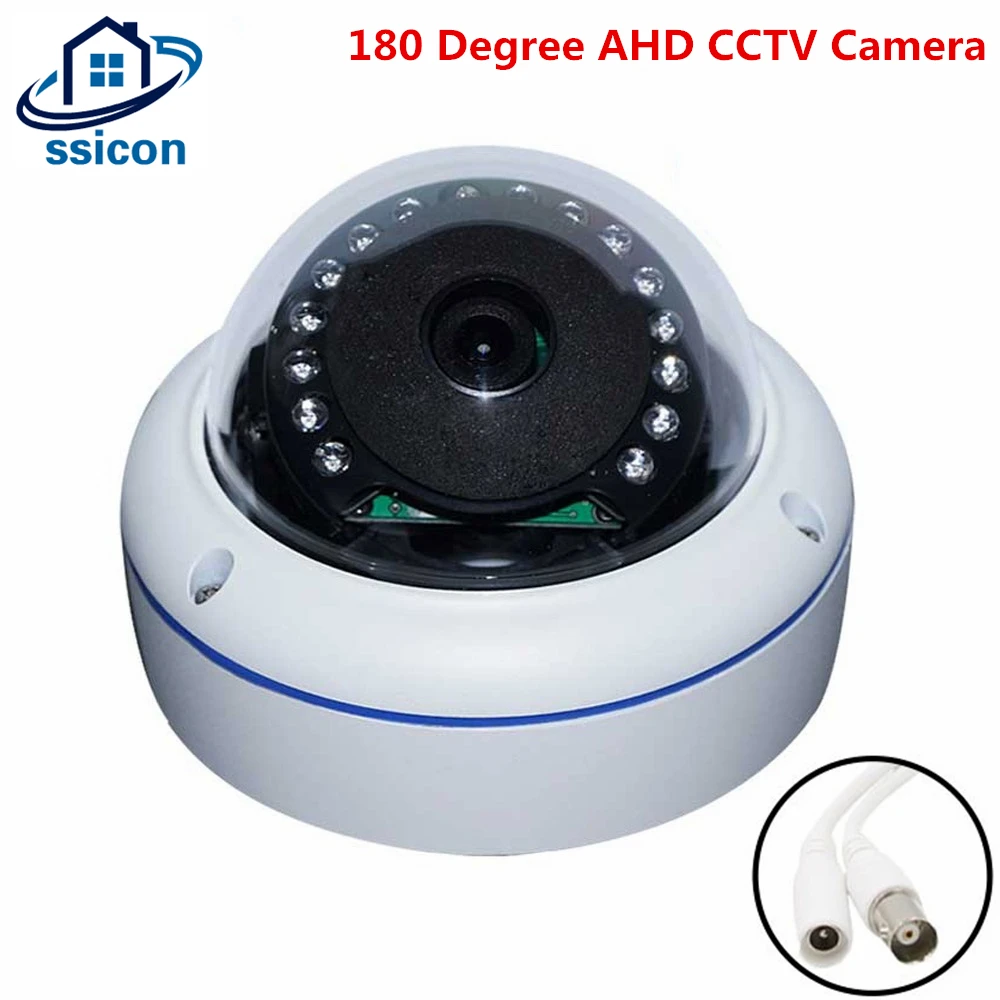 

Аналоговая камера видеонаблюдения с углом обзора 180 градусов, 5 МП, объектив 1,7 мм, ИК ночное видение, 4 в 1, с меню OSD