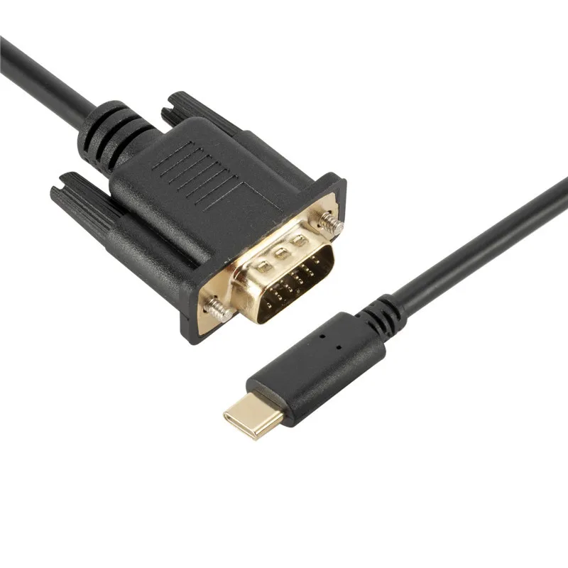 Кабель переходник с USB C на VGA 10 Гбит/с 1080P Type 1 8 м|Кабели USB| |