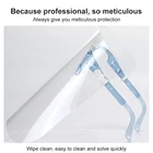 Двусторонний масляный экран для лица, 1 шт., разбрызгивание защитный лицевой экран, со стеклами, съемный, защита от запотевания