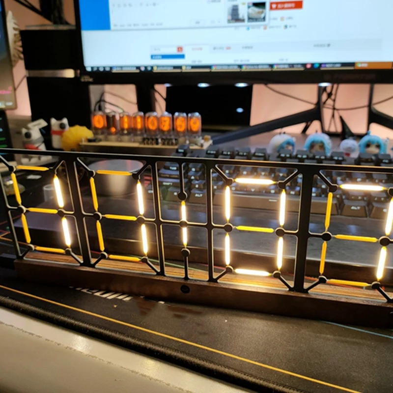 Новейшие светящисветильник логовые часы-трубки для самостоятельной сборки