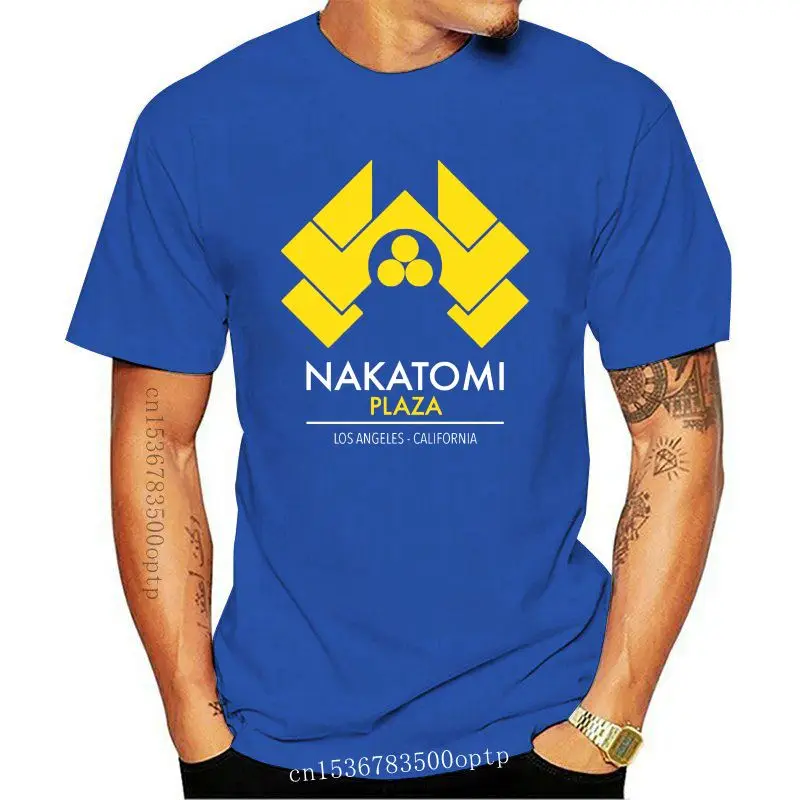 

Мужская футболка с принтом Nakatomi Plaza, хлопковая Футболка с рисунком под давлением