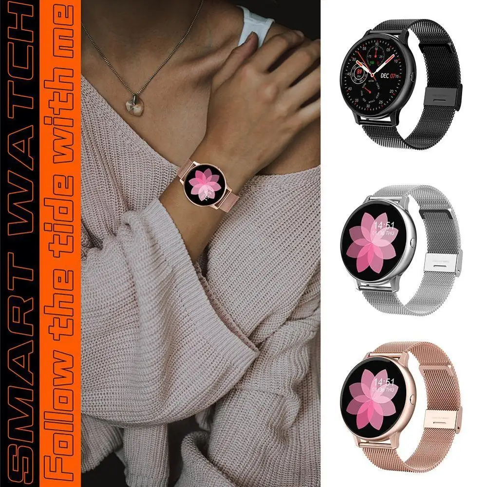 

Smart Watch women ECG Heart Rate Blood Pressure oxygen Tracker Sport Smartwatch Fitness Waterproof IP68 R3H8