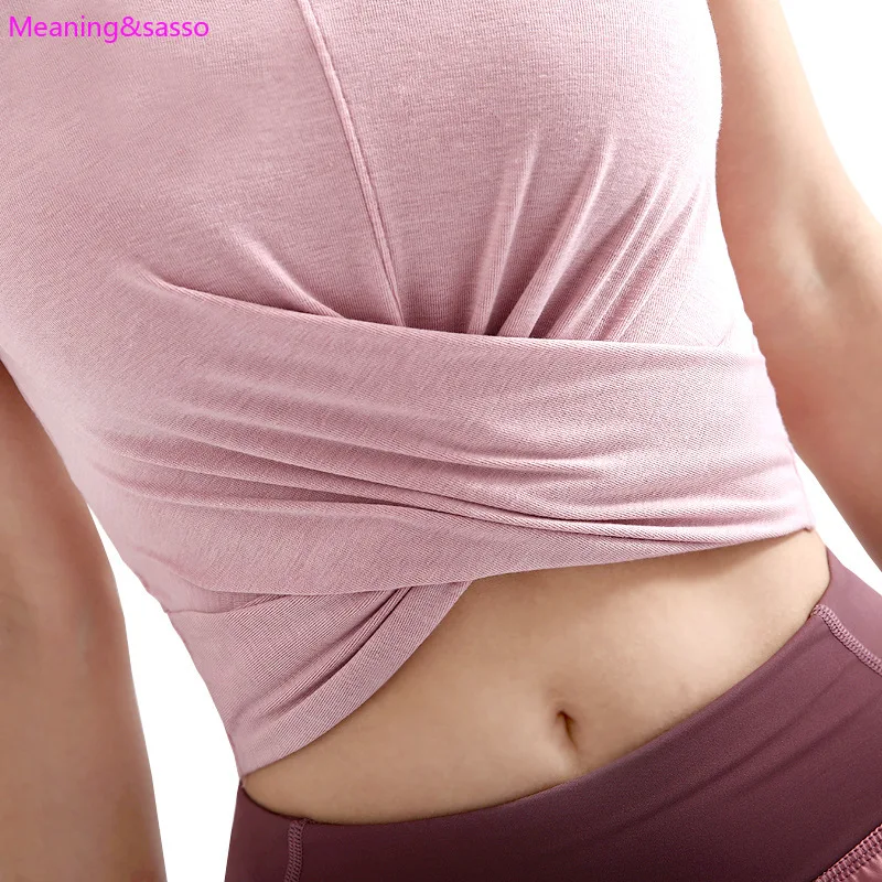 Новая женская рубашка для йоги сексуальная одежда спортзала и фитнеса с открытым