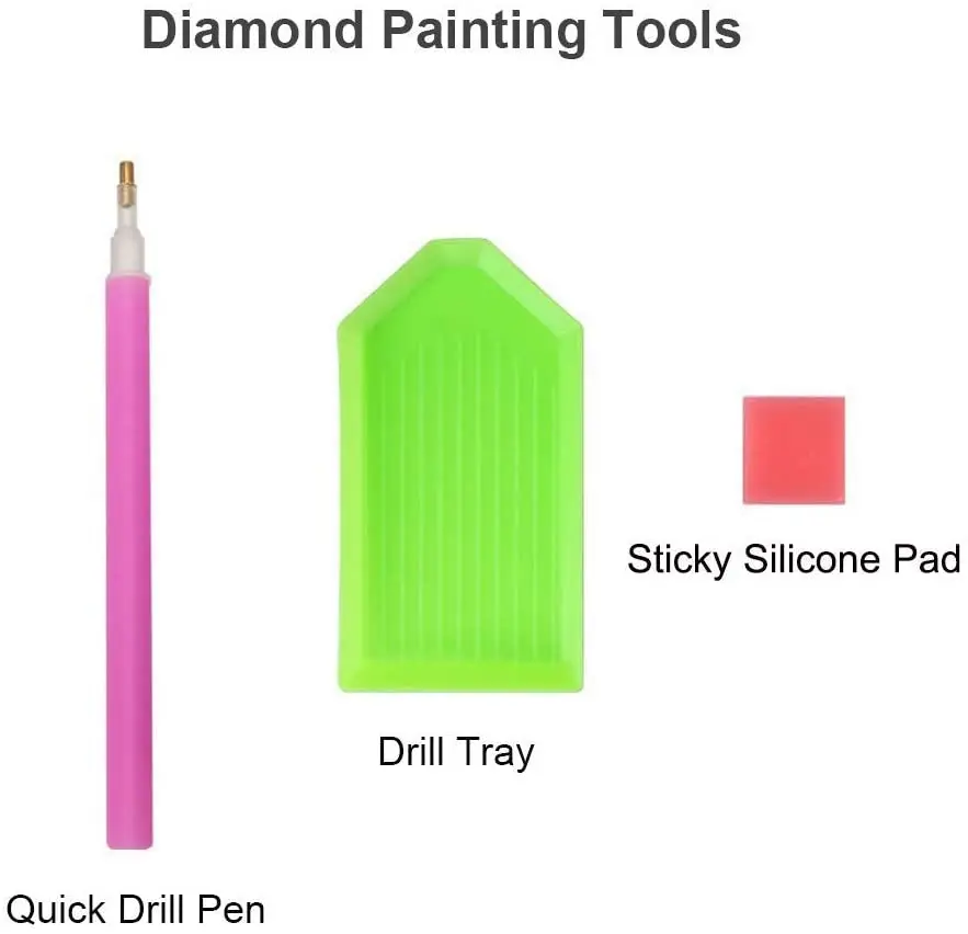 

5D DIY Diamond Painting Kits for Adults Full Drill Round Diamond Gem Art Beads Painting Children and Adult for Home Wall Decor