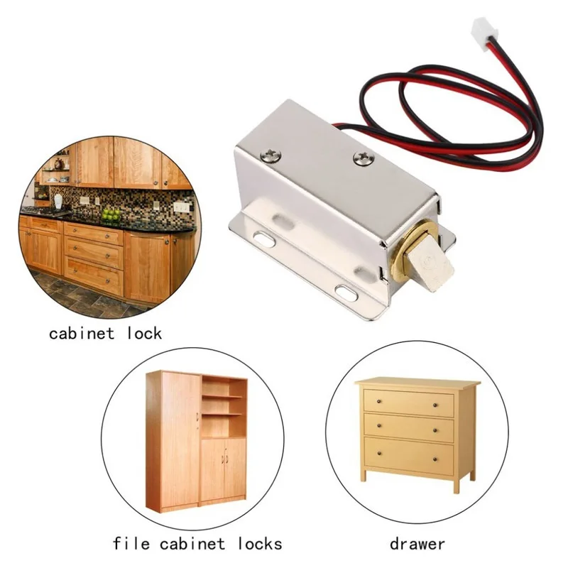 Электромеханический Замок миниатюрная дверь открытый маленький Электрический