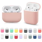 Силиконовый чехол для наушников Airpods 21, Мягкий защитный чехол для наушников airpods pro, чехол для Air pods, чехол для наушников apple Airpod